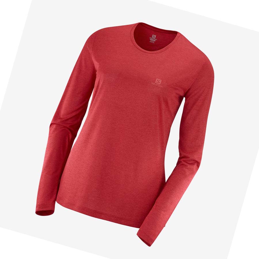 Camiseta Salomon AGILE Mujer Rojos | MX 2562SGL